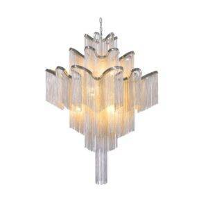 Glamorous Aluminium Chain Chandelier 6 Glamorous Aluminum Chain Chandelier