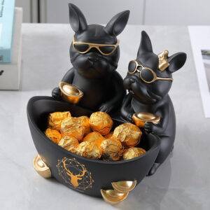 Proven Bulldog Couple Sculpture Statue