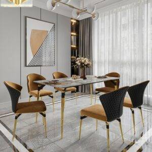Glorious Rectangular Dining Set 11 Modern Simple and Luxury Small Unit Rectangular Dining Table and Chair Combination for Glorious Rectangular Dining Set