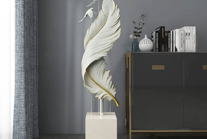 Nordic Feather Sculpture