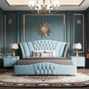 Comfortable Italian Leather Decked Beds