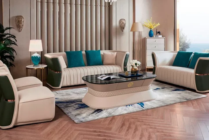 Indulgent Leather Sectional Sofa