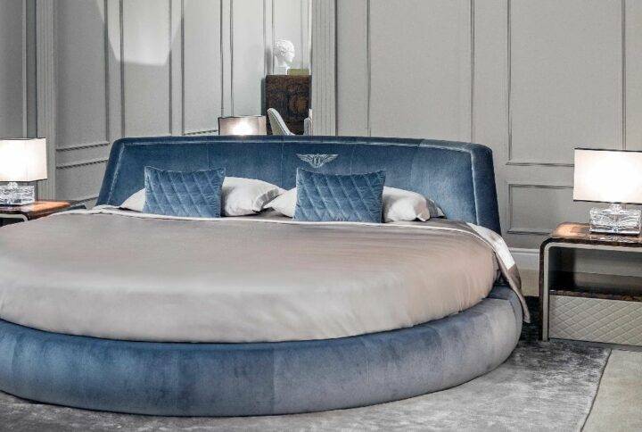 Exclusive Velvet Circle Beds