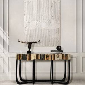 Exquisite Sinuous Gold Console 10 Exquisite Sinuous Gold Console