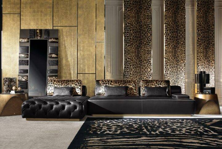 Exquisite 2 Sectional Sofa by Roberto Cavalli
