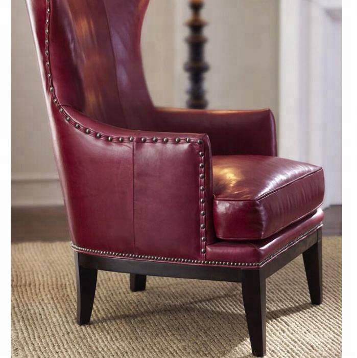 Luxury Leather Wing Chair 3