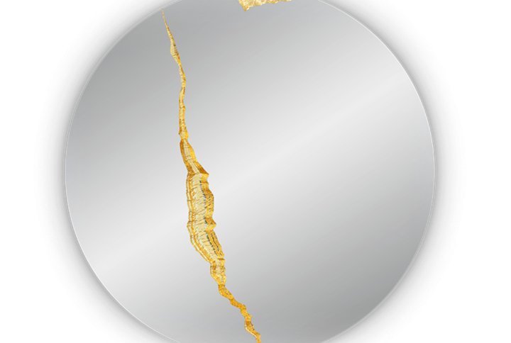 Luxury Lumiere Round Mirror II