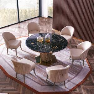 Alluring 6 Cream Dining Chairs