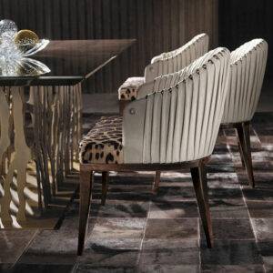 Italian Dining with Modern Grandiose Chairs