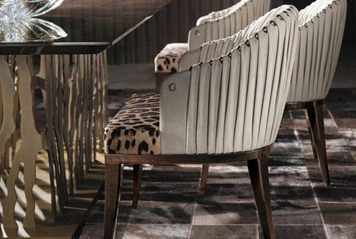 Italian Dining with Modern Grandiose Chairs