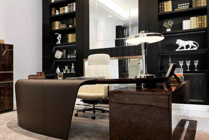 Boss Home's High-End Italian Office Desks: Luxury and Tech
