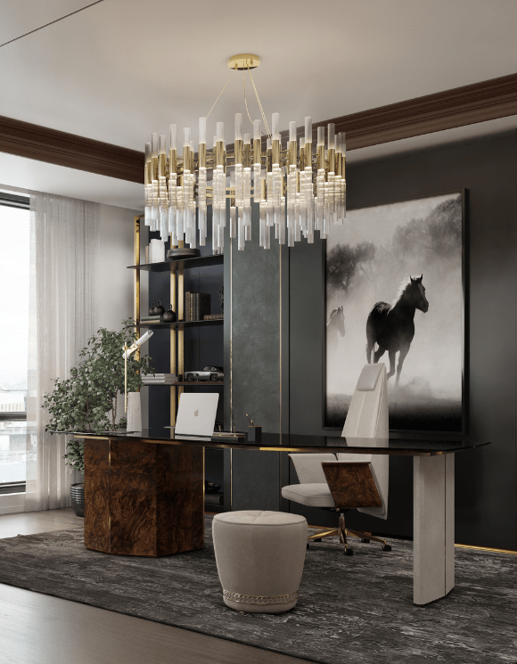 Luxury Branded L-Shaped Executive Office Desk: Modern Manager's Choice - Exclusive Features and Designer Elegance