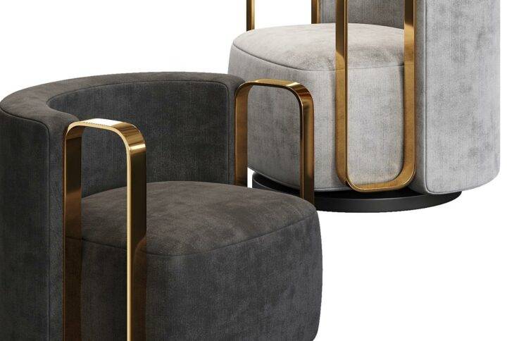 Luxury Metal Statement Chair